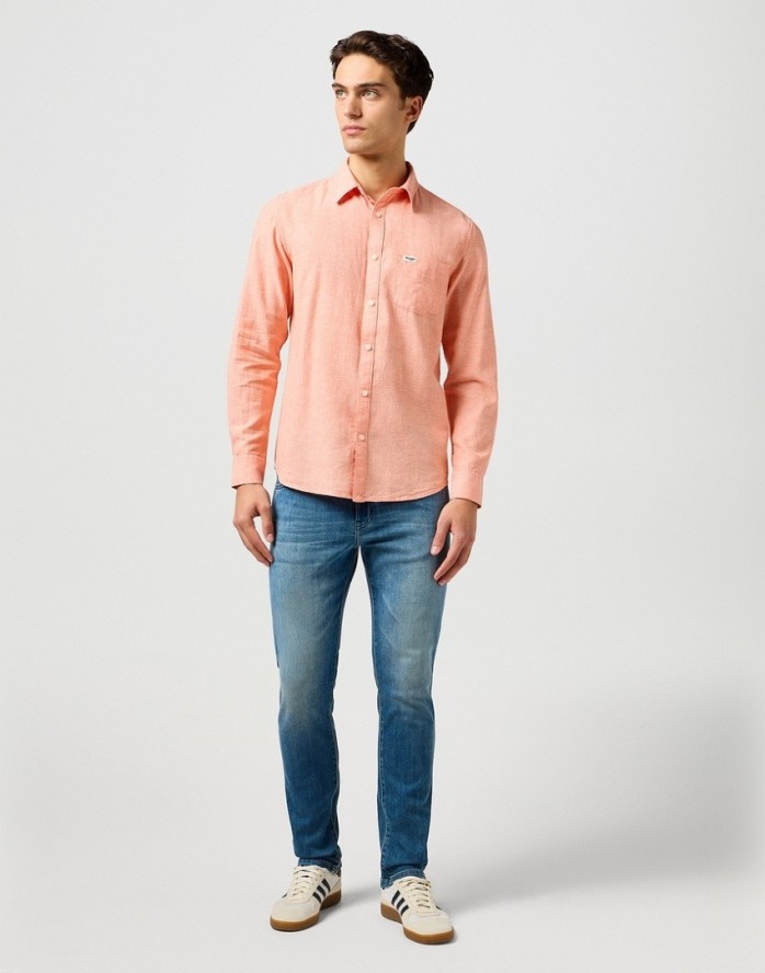 MESKA KOSZULA WRANGLER 1 PKT SHIRT FLAMINGO 112362752