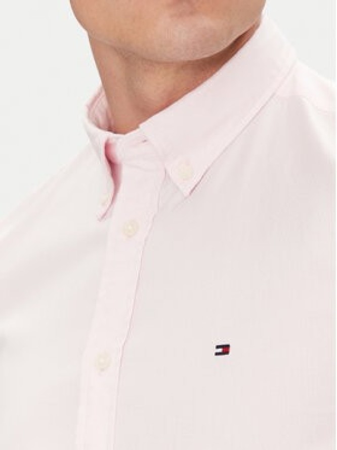 Tommy Hilfiger Koszula MW0MW38556 Różowy Slim Fit