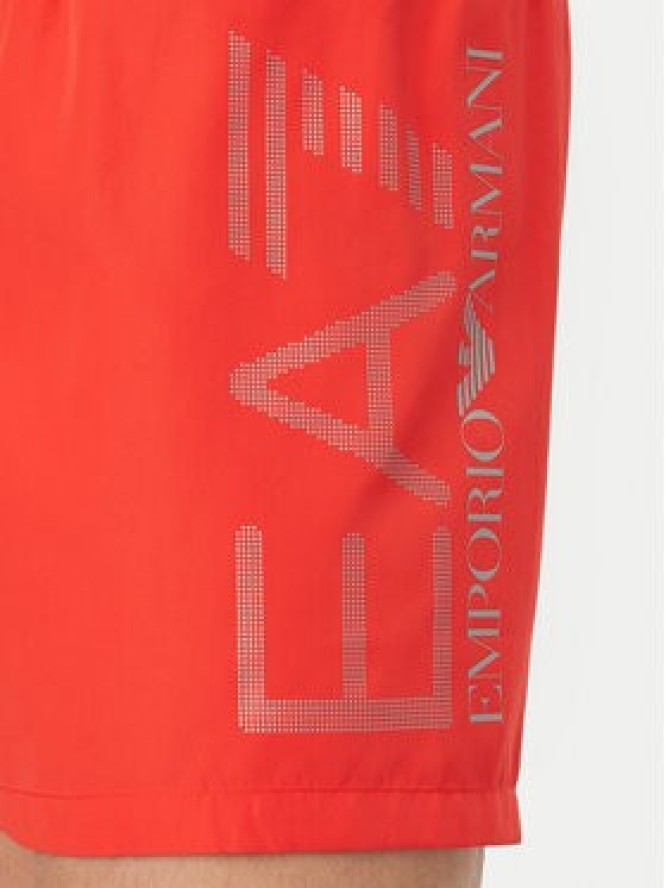 EA7 Emporio Armani Szorty kąpielowe 7M002001 AF14497 M5096 Czerwony Regular Fit