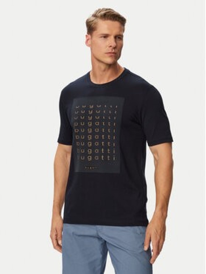Bugatti T-Shirt 8350-15046E Granatowy Regular Fit