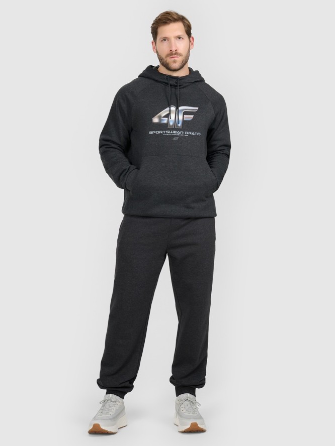 4F Spodnie dresowe joggery męskie - szare S