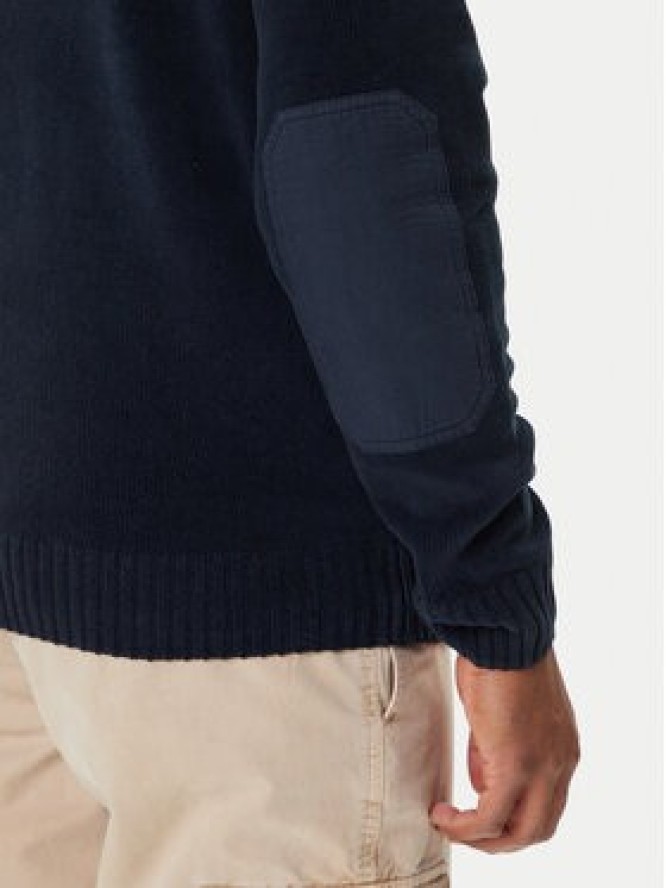 Aeronautica Militare Sweter 252MA1574UL00539 Granatowy Regular Fit