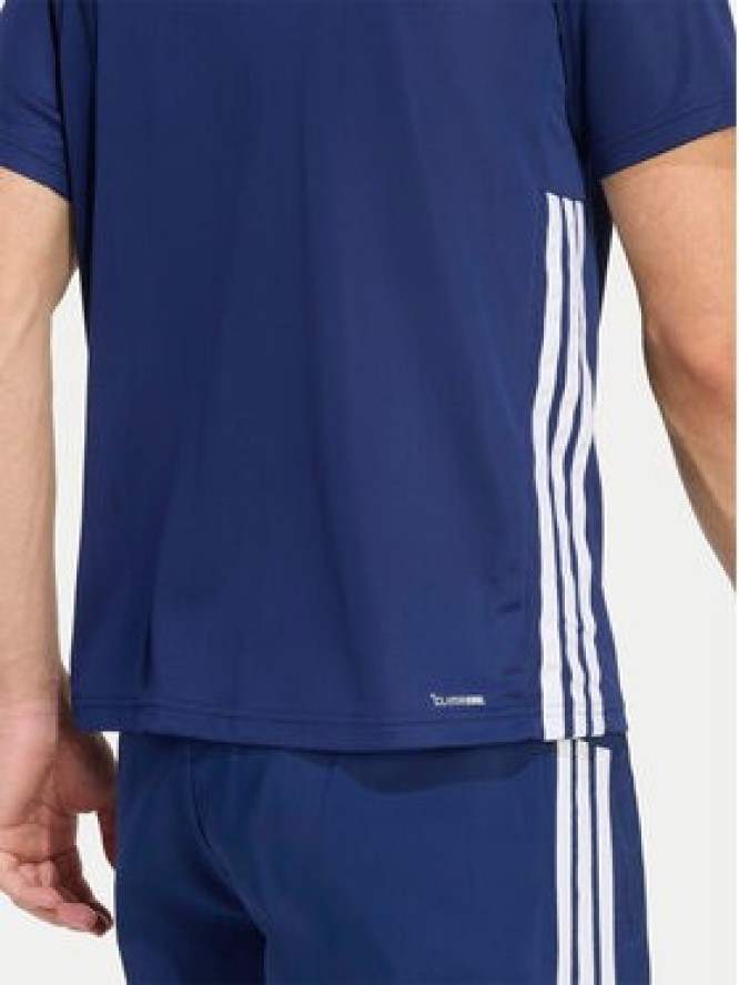 adidas Koszulka techniczna Workout Essentials Base 3-Stripes KD0701 Granatowy Regular Fit