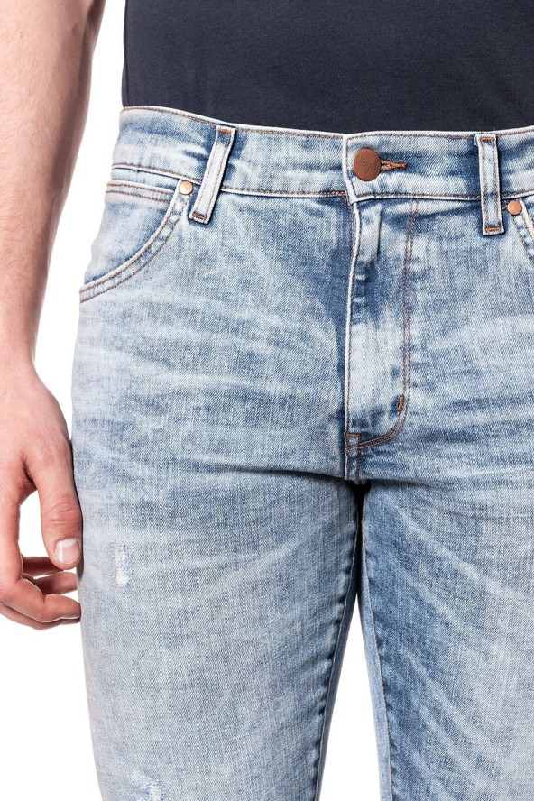 SPODNIE MĘSKIE WRANGLER LARSTON SLASHED GOODS W18SMK10F 112127546