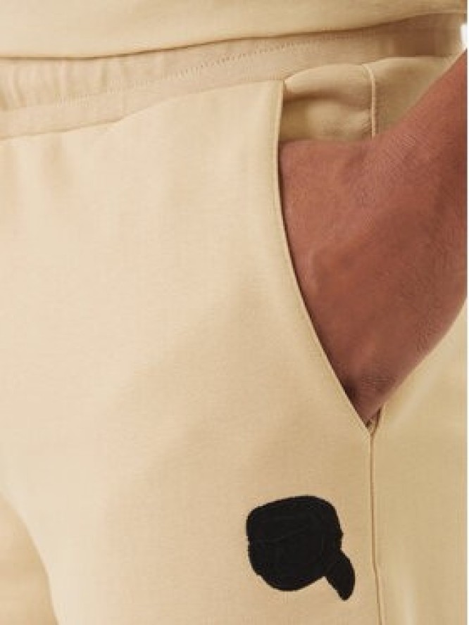 KARL LAGERFELD Szorty sportowe 705118 562900 Beżowy Loose Fit