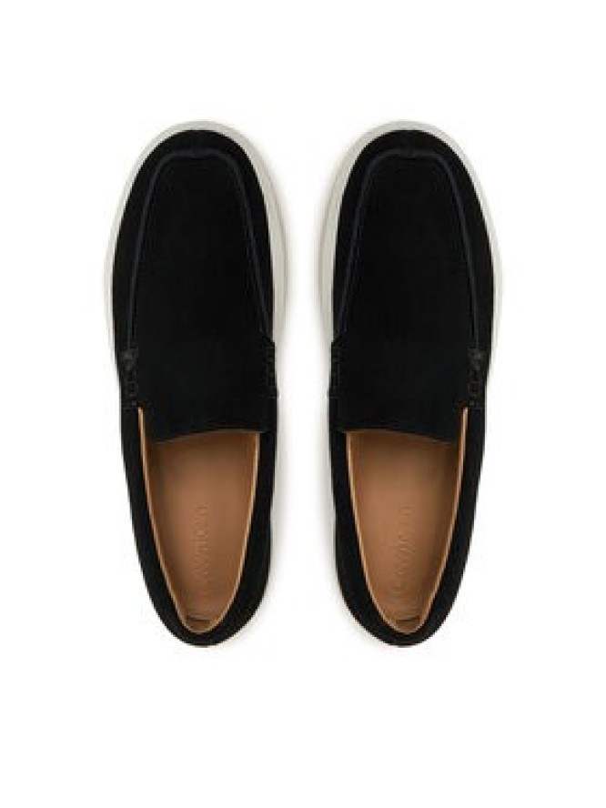 Calvin Klein Półbuty Moccasin Suede HM0HM01794 Czarny