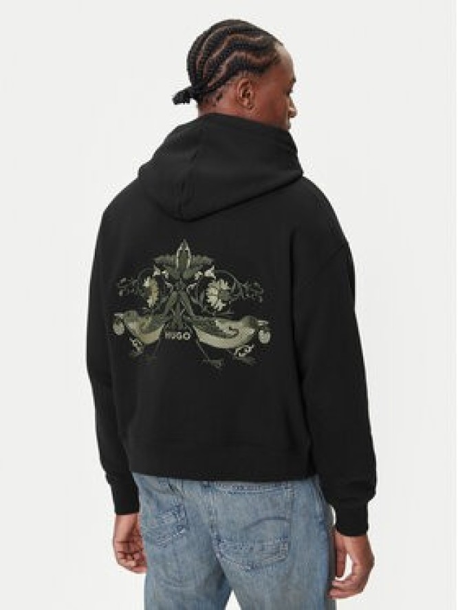 HUGO Bluza 50542558 Czarny Regular Fit