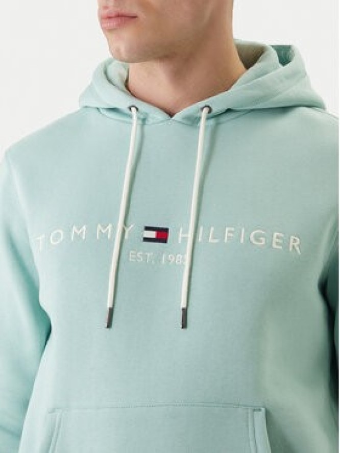 Tommy Hilfiger Bluza Logo MW0MW11599 Zielony Regular Fit