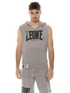 Bluza męska Leone 1947 Apparel bez rękawów z kapturem styl bokserski