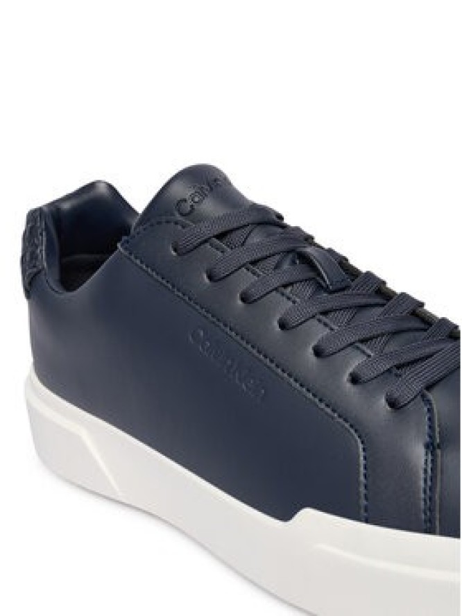 Calvin Klein Sneakersy Chunky Cupsole Laceup Lth Bt Aop HM0HM02070 Granatowy