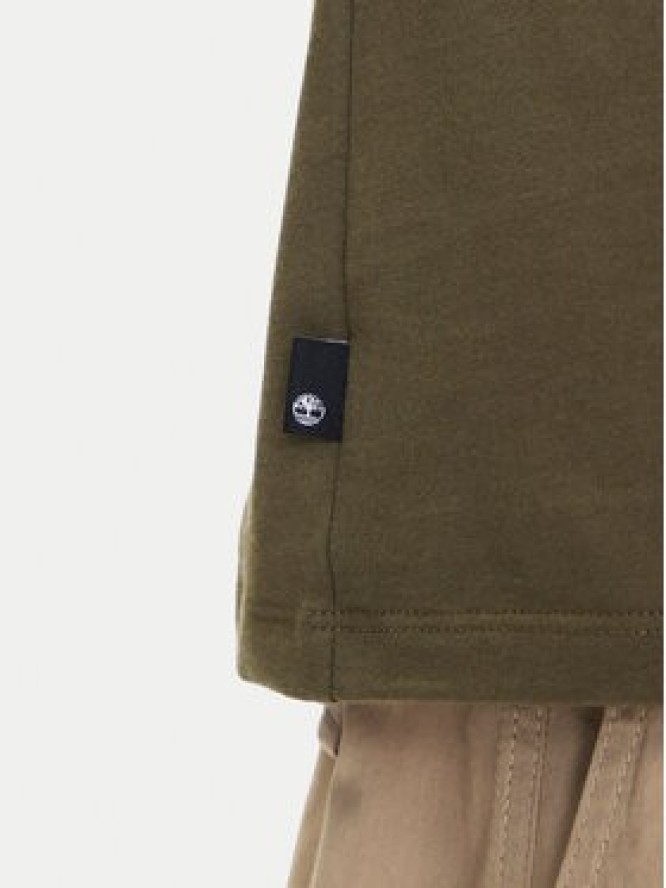 Timberland T-Shirt TB0A5WQQ Zielony Regular Fit