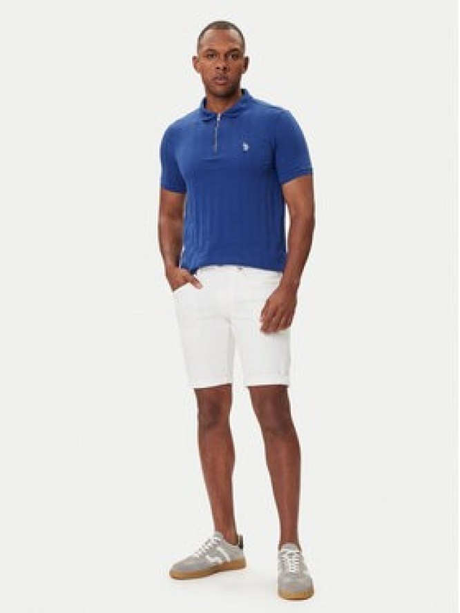 Petrol Industries Szorty jeansowe M-ROS-SHO005 Biały Slim Fit