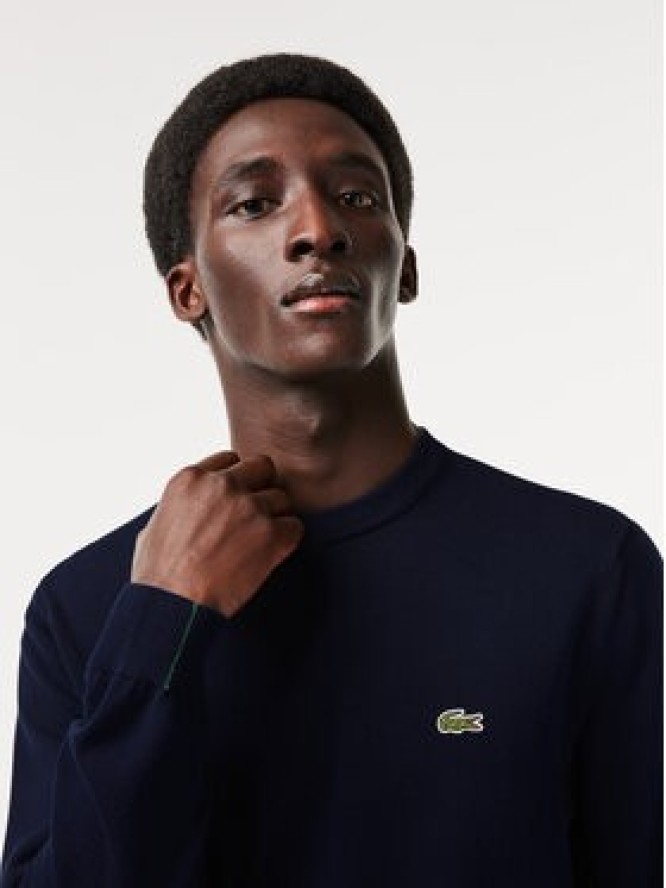 Lacoste Sweter AH1985-166 Granatowy Regular Fit