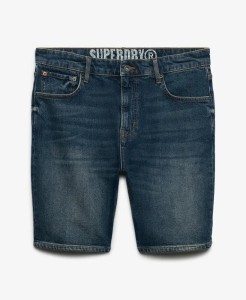 superdry Vintage Straight Shorts denim — proste dopasowanie – Yokohama Dark Blue
