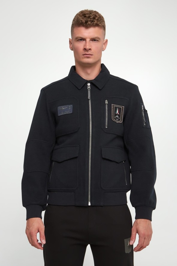 Kurtka męska z wełną AERONAUTICA MILITARE