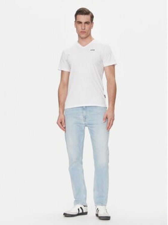 Schott NYC T-Shirt TSCASUALV Biały Regular Fit