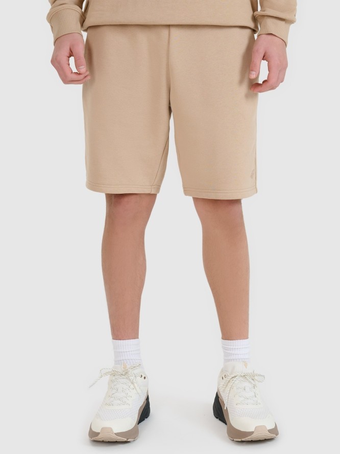 4F Spodenki dresowe męskie - beżowe XXL