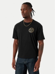 Versace Jeans Couture T-Shirt 80GAHT04 CJ00T Czarny Regular Fit