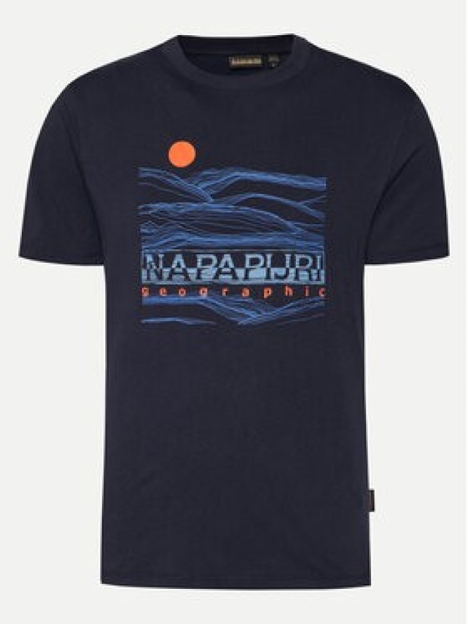 Napapijri T-Shirt S-Buti NP0A4INM Granatowy Regular Fit
