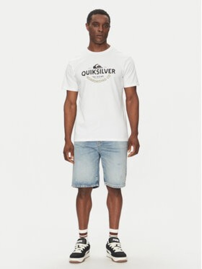 Quiksilver T-Shirt EQYZT08064 Biały Regular Fit