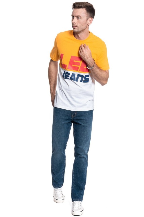 LEE T SHIRT COLOUR BLOCK TEE RADIANT YELLOW L60PFELG 112113471