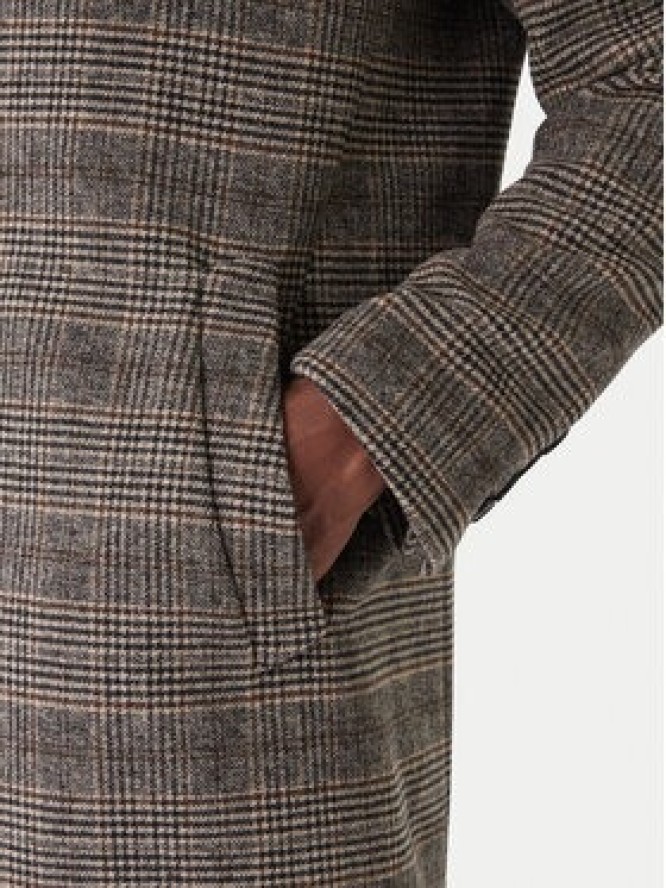 KARL LAGERFELD Płaszcz wełniany 455733 554755 Szary Regular Fit