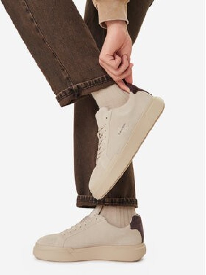 Calvin Klein Sneakersy Chunky Cupsole Laceup Su YM0YM01453 Beżowy