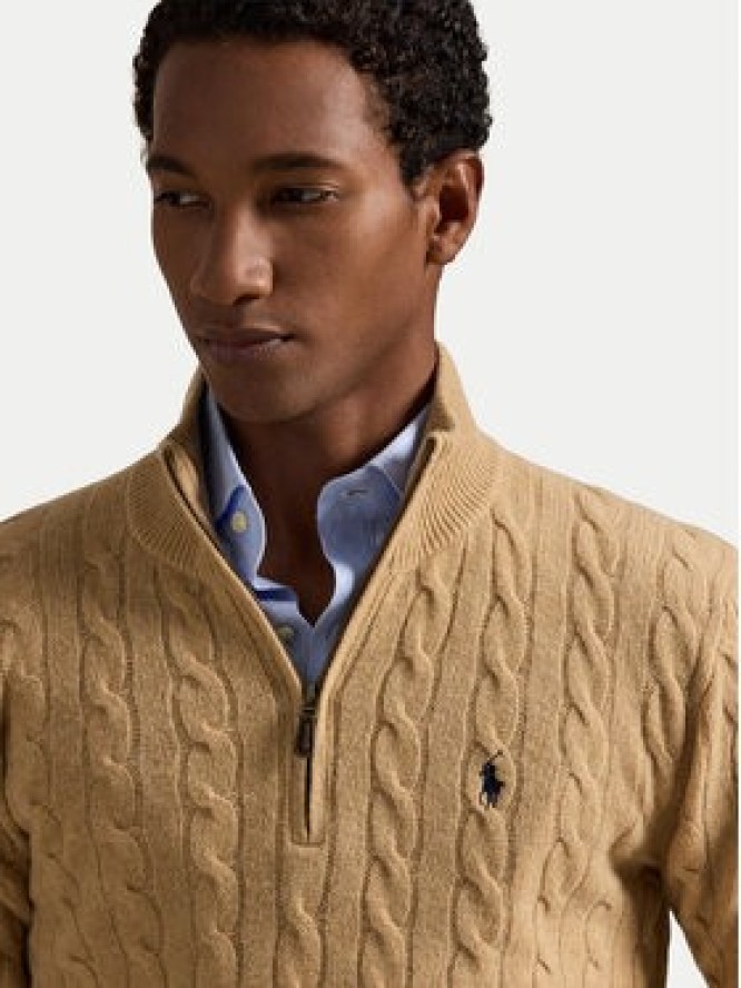 Polo Ralph Lauren Sweter 710876766006 Beżowy Regular Fit