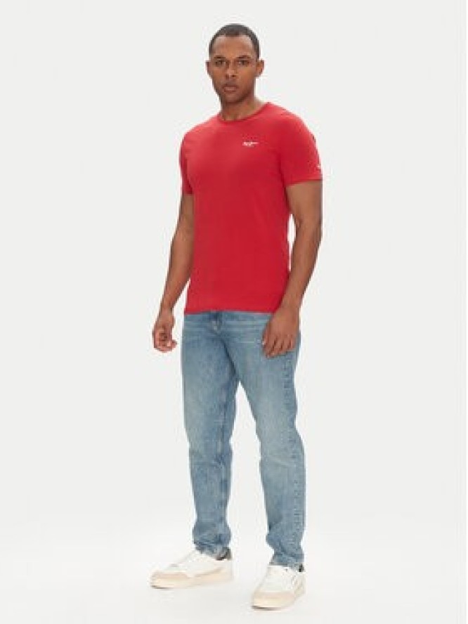 Pepe Jeans T-Shirt Original Basic PM508212 Czerwony Slim Fit
