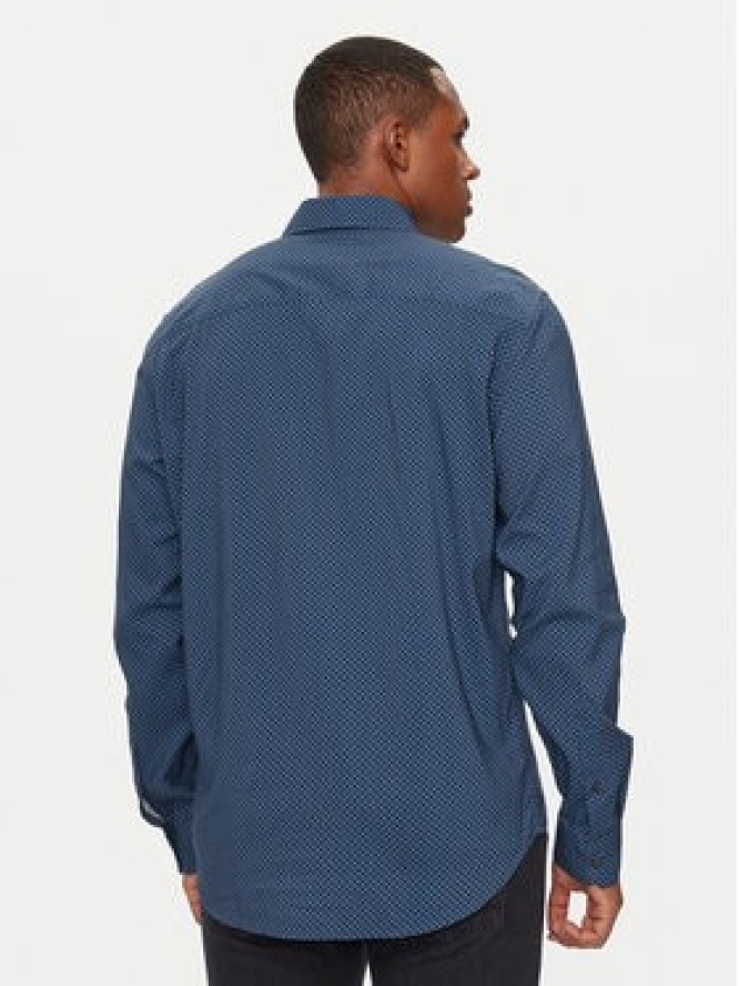 Sisley Koszula 535VSQ03S Niebieski Regular Fit