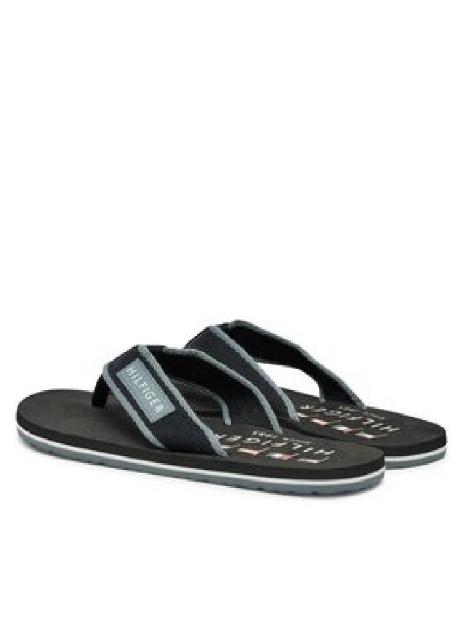 Tommy Hilfiger Japonki Patch Hilfiger Beach Sandal FM0FM05435 Czarny