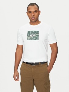 BOSS T-Shirt Injungle 50535112 Biały Regular Fit