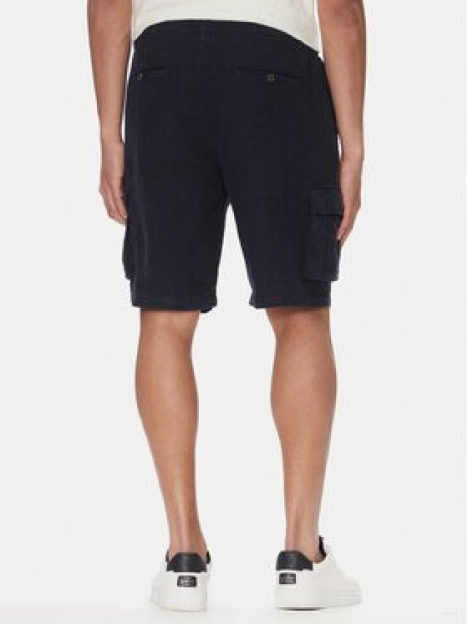 Aeronautica Militare Szorty materiałowe 251BE254CT3508 Granatowy Regular Fit