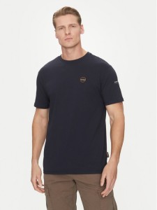 Napapijri T-Shirt S-Badge NP0A4I3N Granatowy Regular Fit