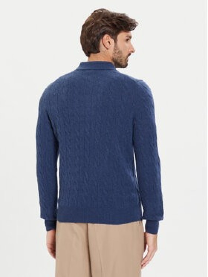 Polo Ralph Lauren Sweter 710974165003 Granatowy Regular Fit