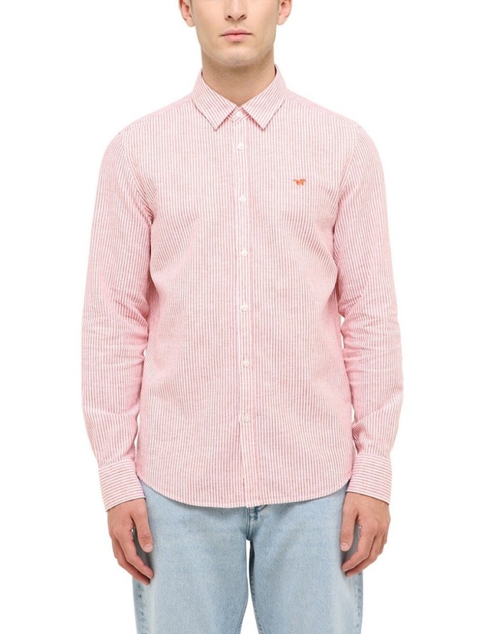 Męska Koszula Mustang Style Rawlins Red Fine Stripe 1016472 12735