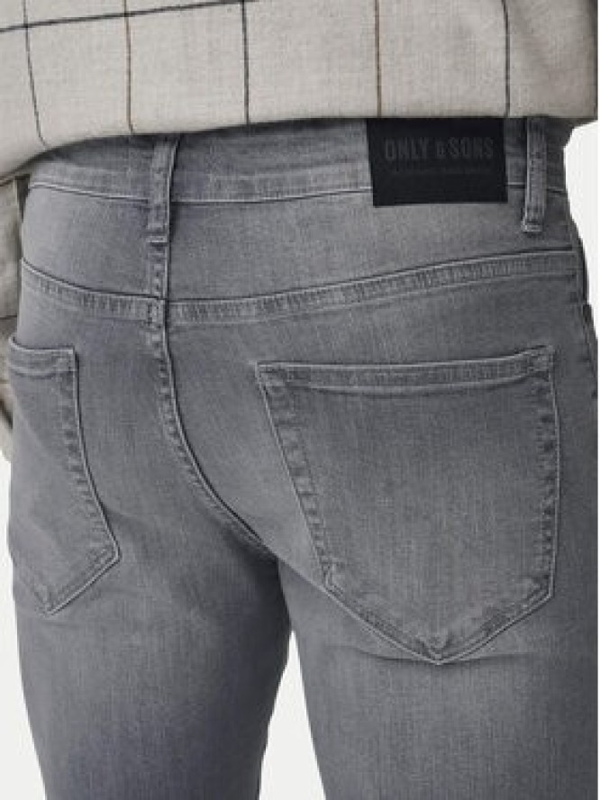 Only & Sons Jeansy Loom 22028265 Szary Slim Fit