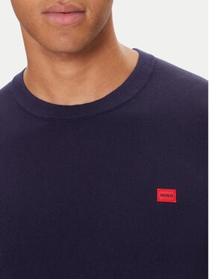 HUGO Sweter San Cassius-C1 50475083 Granatowy Regular Fit