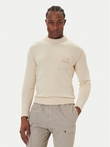 C.P. Company Sweter 19CMKN061A110432A Beżowy Regular Fit