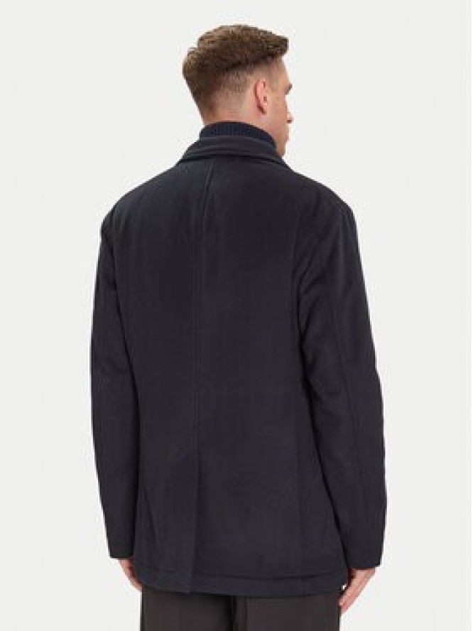 JOOP! Płaszcz wełniany 17 JO-48Gary 30048807 Granatowy Regular Fit