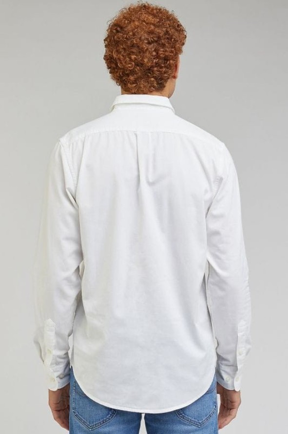LEE PATCH SHIRT MĘSKA KOSZULA ELEGANCKA BRIGHT WHITE 112349052 LL37016738