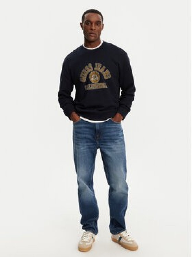 Guess Jeans Bluza M5RQ40 KCPR1 Granatowy Regular Fit