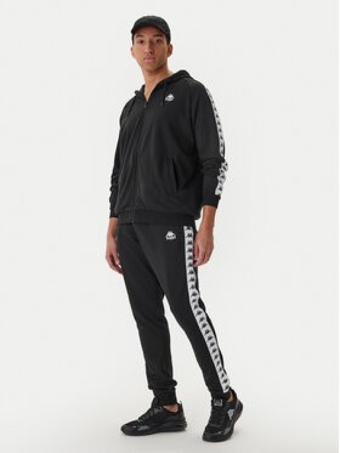 Kappa Spodnie dresowe Banda Alanz 3 321Y8FW Czarny Comfort Fit
