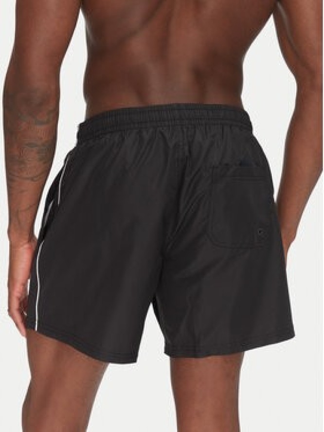 Pepe Jeans Szorty kąpielowe Logo PMB10419 Czarny Regular Fit