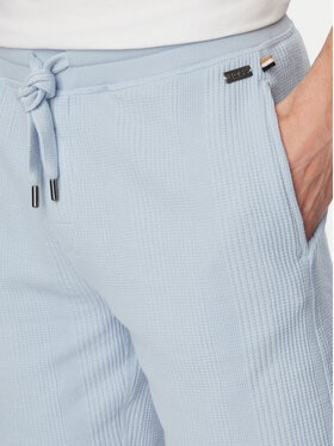 BOSS Szorty sportowe Structure 50540581 Niebieski jasny Regular Fit