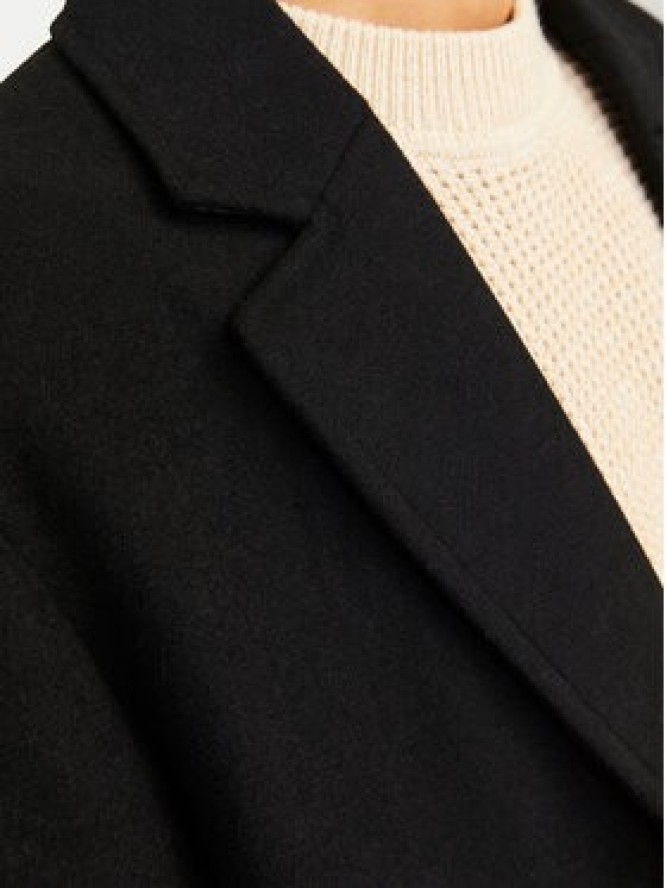 Jack & Jones Płaszcz wełniany Harris 12263845 Czarny Regular Fit