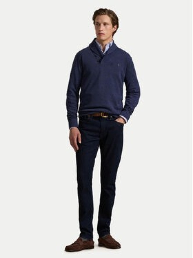 Polo Ralph Lauren Sweter 710877989001 Granatowy Regular Fit