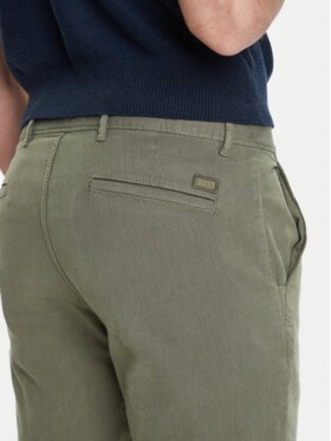 BOSS Chinosy 50548006 Zielony Slim Fit