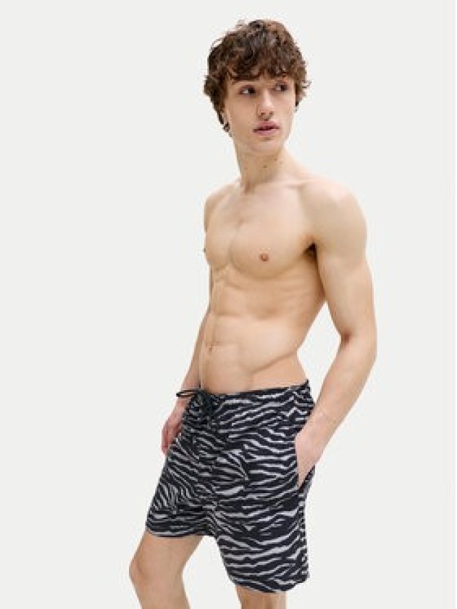 Jack & Jones Szorty kąpielowe Maui Shell 12291808 Czarny Regular Fit