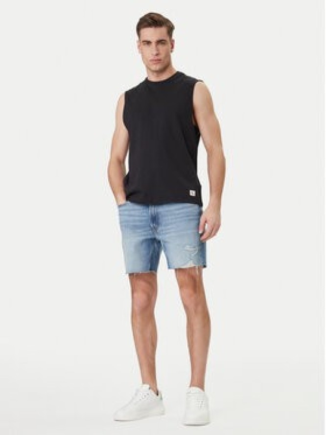 Calvin Klein Jeans Szorty jeansowe LV04RF790G Niebieski Slim Fit